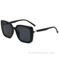 Neue Retro-Sonnenbrille mit großem Rahmen für Männer und Frauen mit rundem Gesicht Sonnenbrille elegante Street-Shooting-Brille s21155
